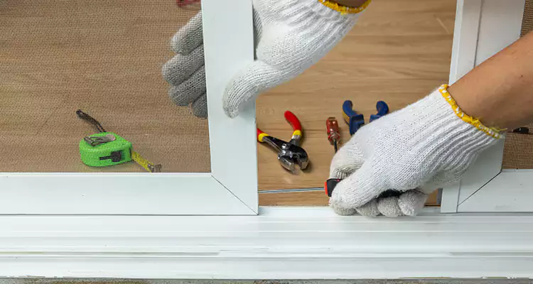 Sliding Glass Door Off Rails Repair in Midway, FL
